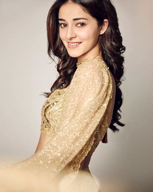 When Ananya Panday stunned in a golden lehenga - 1