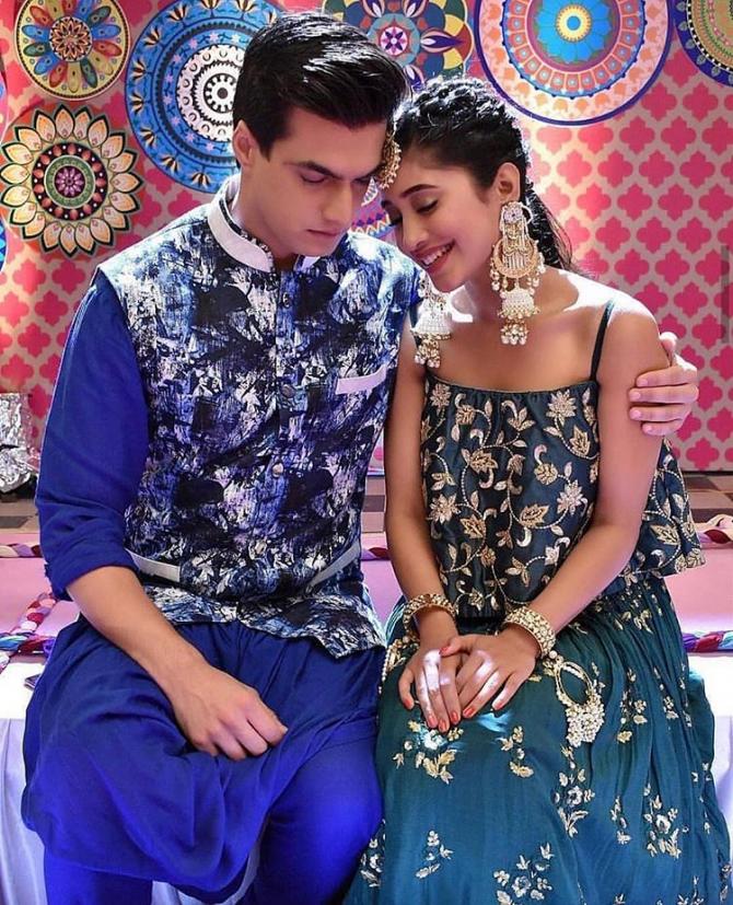 Best clicks of Mohsin Khan with his on-screen ladylove Shivangi Joshi - 4