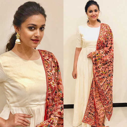 7 Keerthy Suresh’s Outfits are perfect for Mehendi ceremony - 0