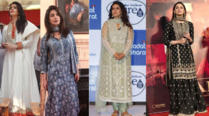 Aishwarya Rai Bachchan Vs Priyanka Chopra Vs Kajol Vs Alia Bhatt: Who carried Anita Dongre’s outfits better?