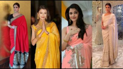 Aishwarya Rai Bachchan’s HOT Saree Collections And We Love Her Sense Of Fashion