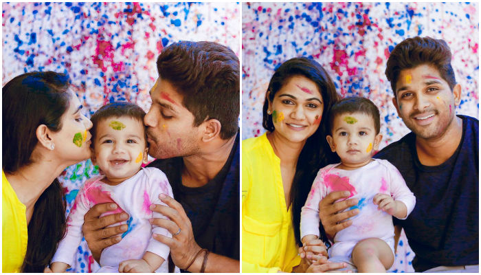 Allu Arjun and Sneha Reddy adorable moments with Ayaan and Arha - 4