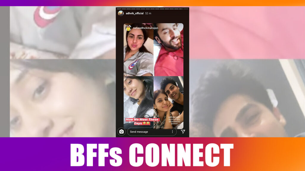 BFFs Shivangi Joshi, Shraddha Arya, Shashank Vyas, Adhvik Mahajan connect over video conferencing 2