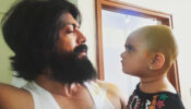 Cute moment of South superstar Yash with his adorable daughter Ayra