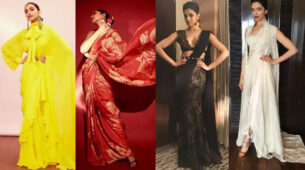 Deepika Padukone’s Style Of Wearing Saree With A Modern Fusion Twist!