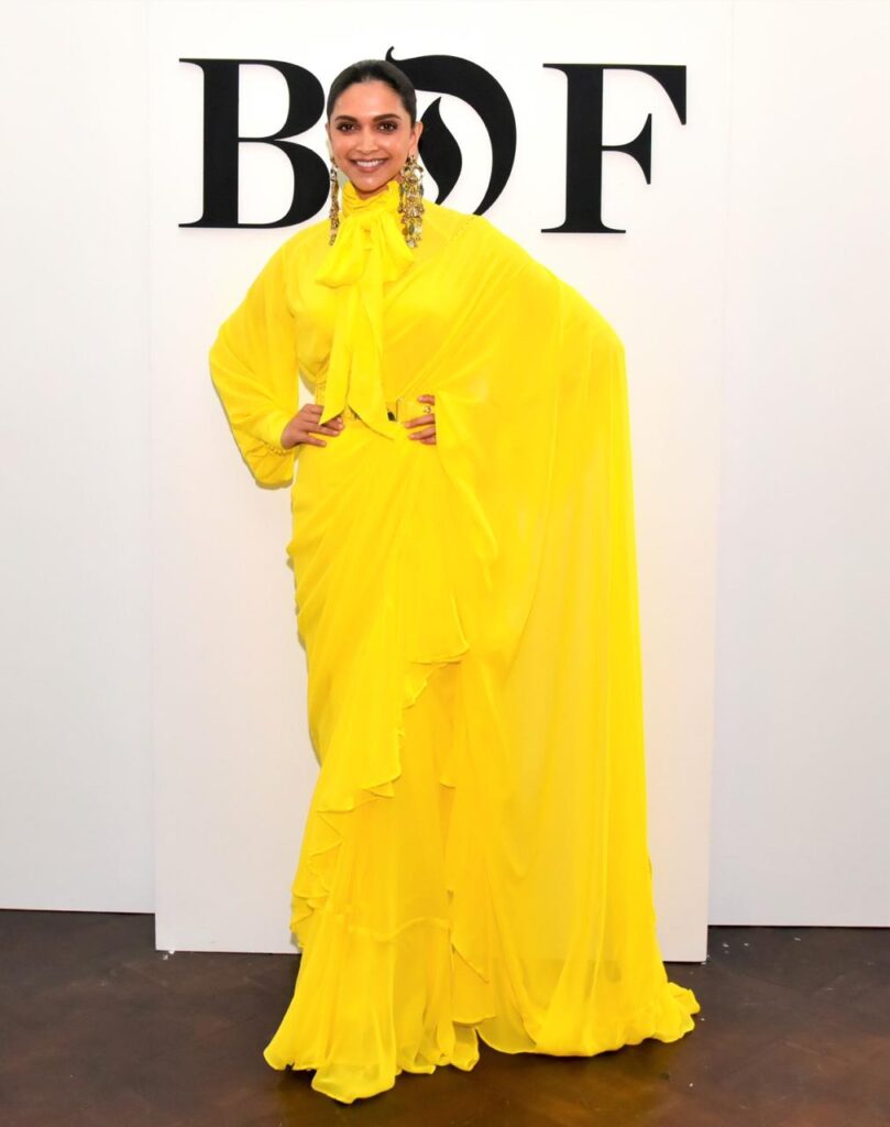 Deepika Padukone’s Style Of Wearing Saree With A Modern Fusion Twist! - 4