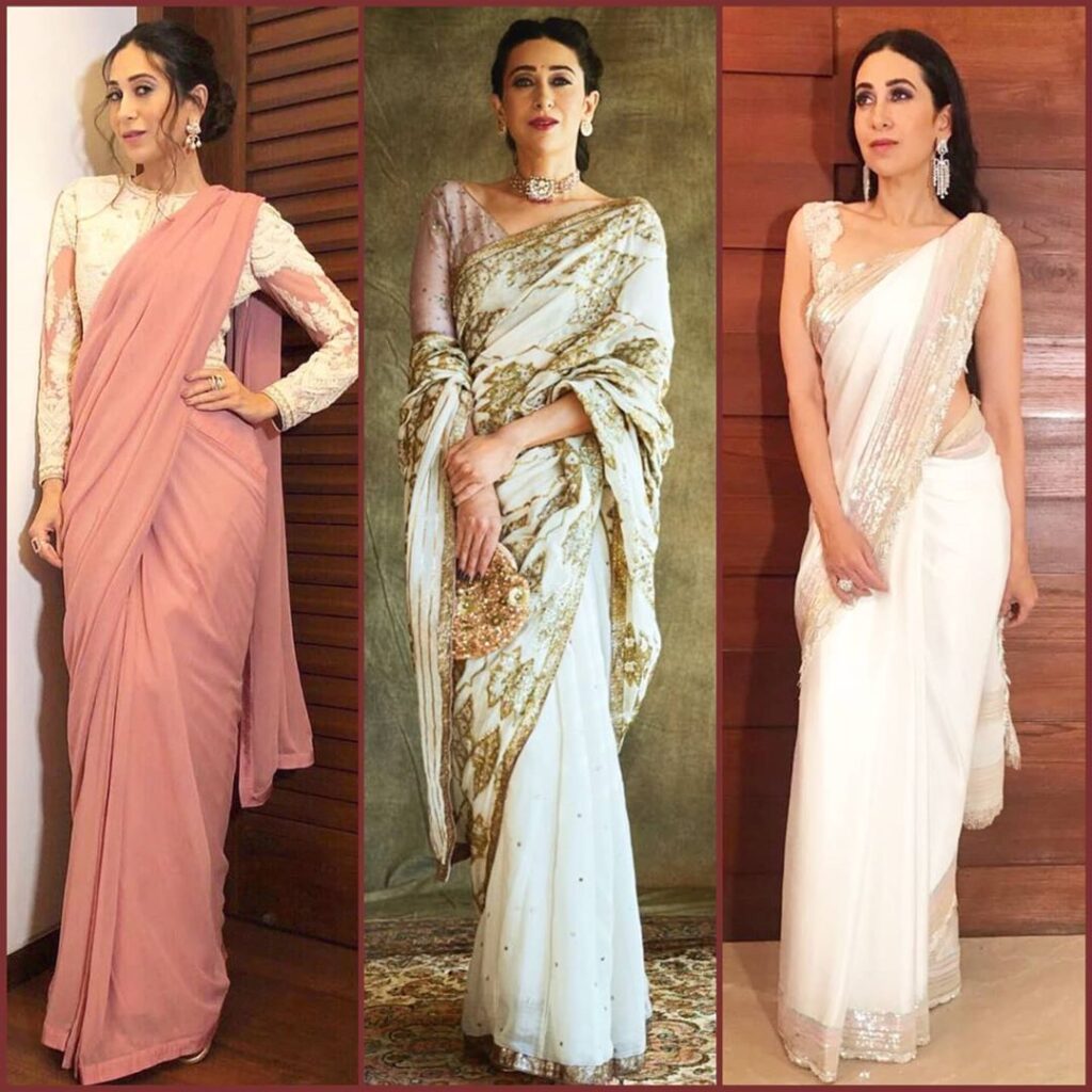 Different shades of Karisma Kapoor in her saree collection is all you need to admire during this 21 days lockdown - 0