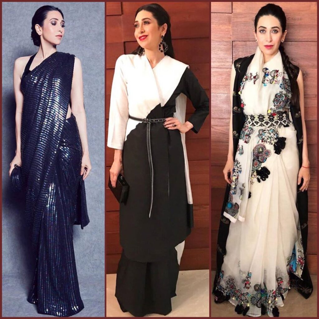 Different shades of Karisma Kapoor in her saree collection is all you need to admire during this 21 days lockdown - 3