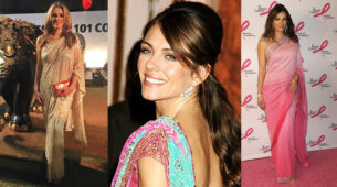 Elizabeth Hurley’s Saree Look: Yay Or Nay?