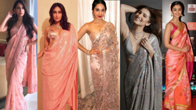 Every hallway is a runway indeed! : Explore Nora Fatehi, Kareena Kapoor Khan, Kiara Advani, Tara Sutaria, Alia Bhatt’s gorgeous looks in saree