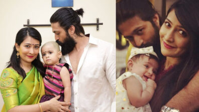 Family Goals: KGF star Yash and Radhika Pandit’s kissable moment with baby Ayra