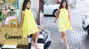 Hina Khan stuns in her casual yellow summer outfit