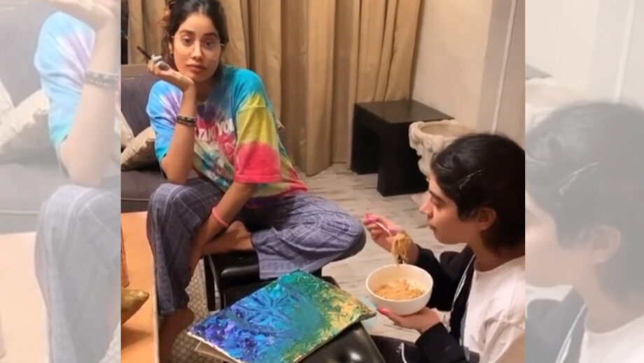 Janhvi and Khushi Kapoor bond over Maggi