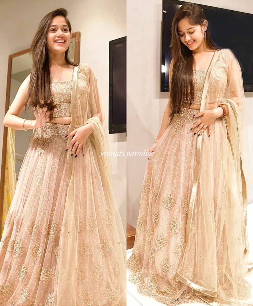 Jannat Zubair Ethnic Wardrobe Is Proof Shows Love for Lehengas; See Pictures - 3