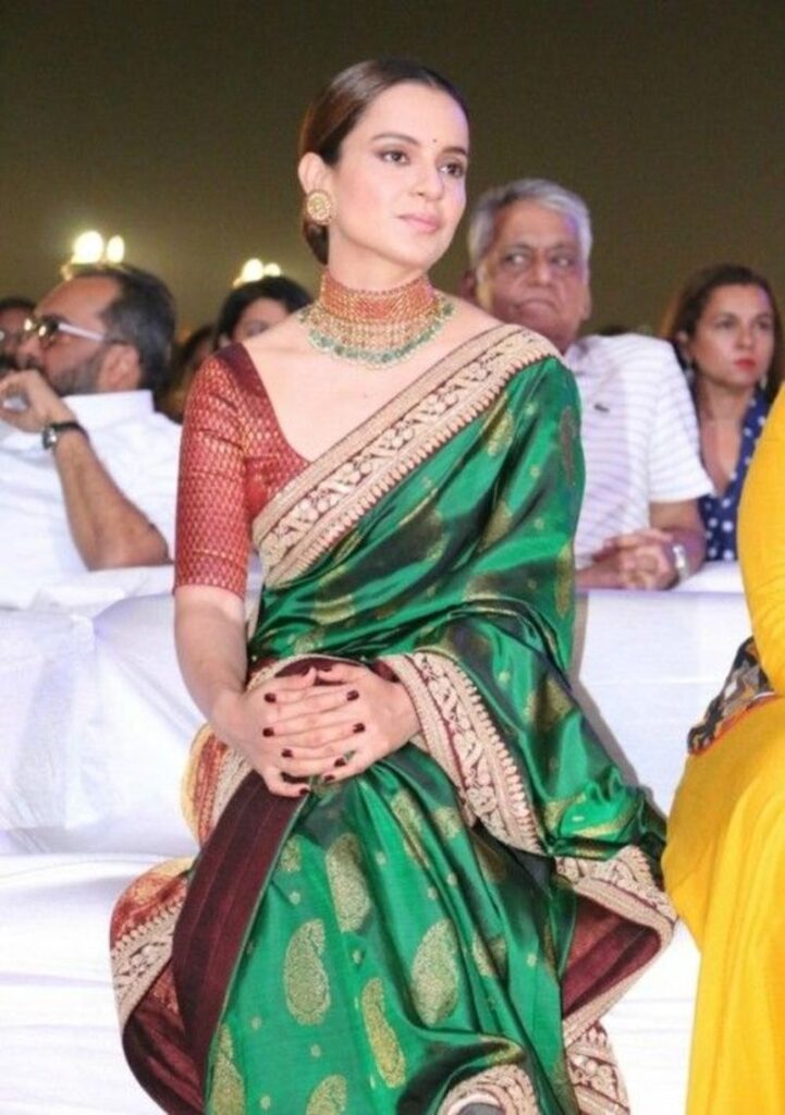 Kangana Ranaut Birthday Special: Check Out Her Different Banarasi Saree Looks - 1