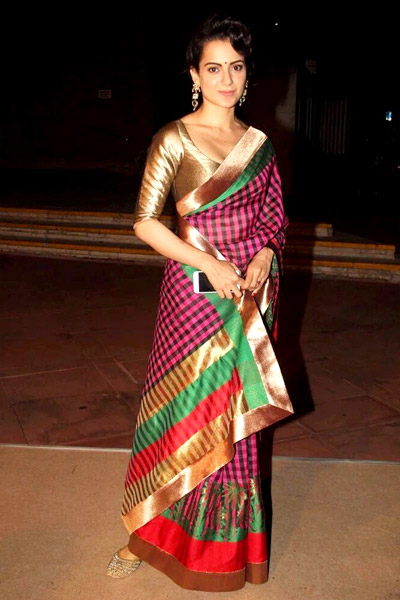 Kangana Ranaut Birthday Special: Check Out Her Different Banarasi Saree Looks - 3