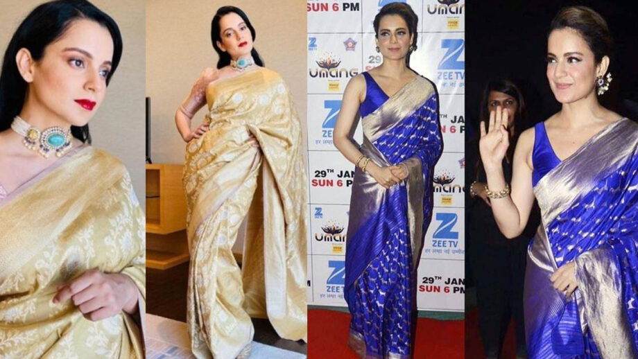 Kangana Ranaut Birthday Special: Check Out Her Different Banarasi Saree Looks