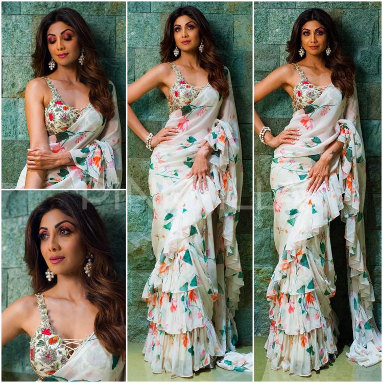 Kareena Kapoor Khan Vs Samantha Akkineni Vs Shilpa Shetty Kundra: Who Carries Floral Printed Saree Better? - 2