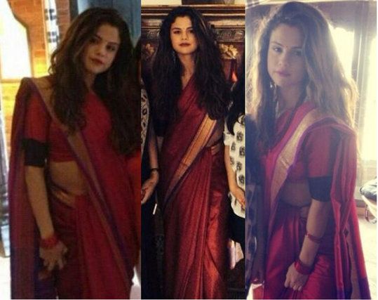 Kim Kardashian vs Selena Gomez: Who Rocked in Indian Saree? - 0