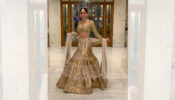 Kundali Bhagya fame Shraddha Arya looks breathtakingly beautiful in molten gold lehenga