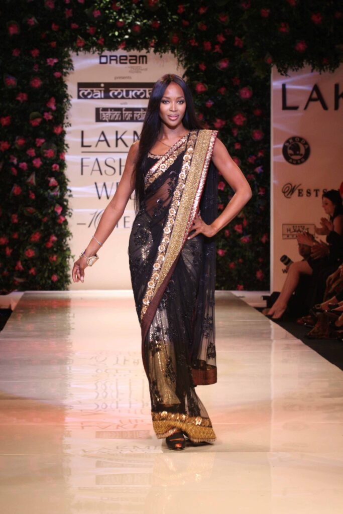 Naomi Campbell Looks Drop Dead Gorgeous In Saree - 0