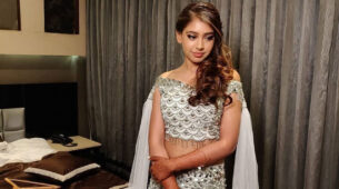 Niti Taylor radiates elegance in her engagement lehenga