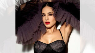 A certain hot bollywood actress Continues Her Love For Black As She Wears Evening Gown