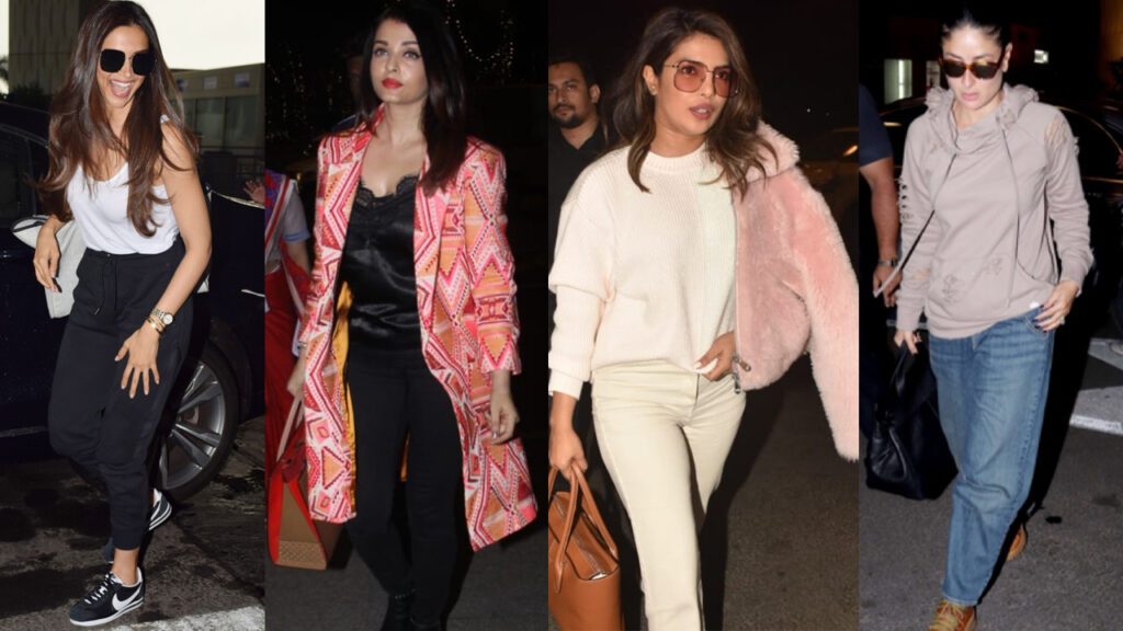 Airport Diaries: Deepika Padukone, Aishwarya Rai Bachchan, Priyanka Chopra Jonas, Kareena Kapoor Khan’s Casual Style Is Effortlessly Chic! - 0