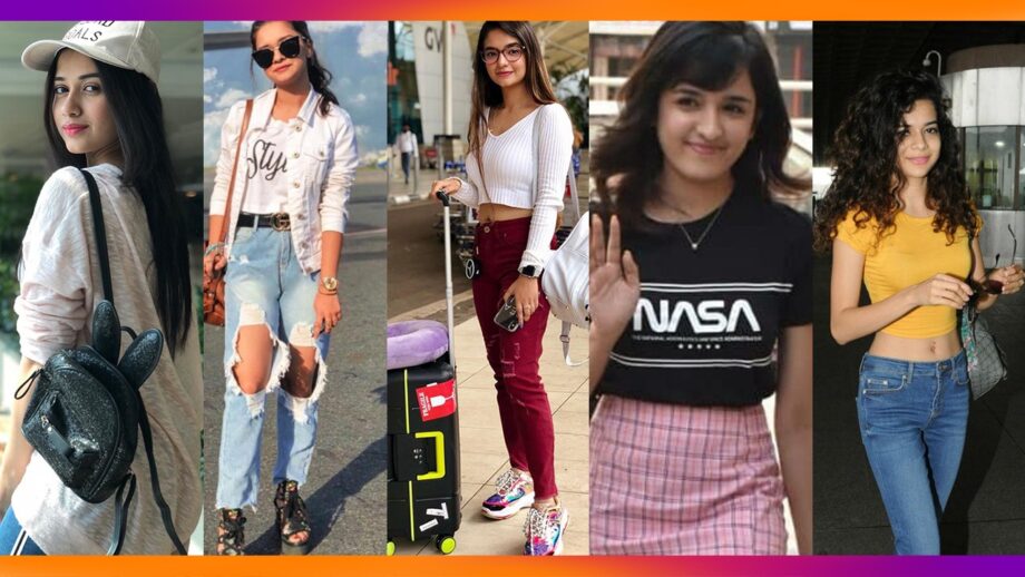 Airport Diaries: Jannat Zubair, Avneet Kaur, Anushka Sen, Shirley Setia, Mithila Palkar's Casual Style Is Effortlessly Chic!