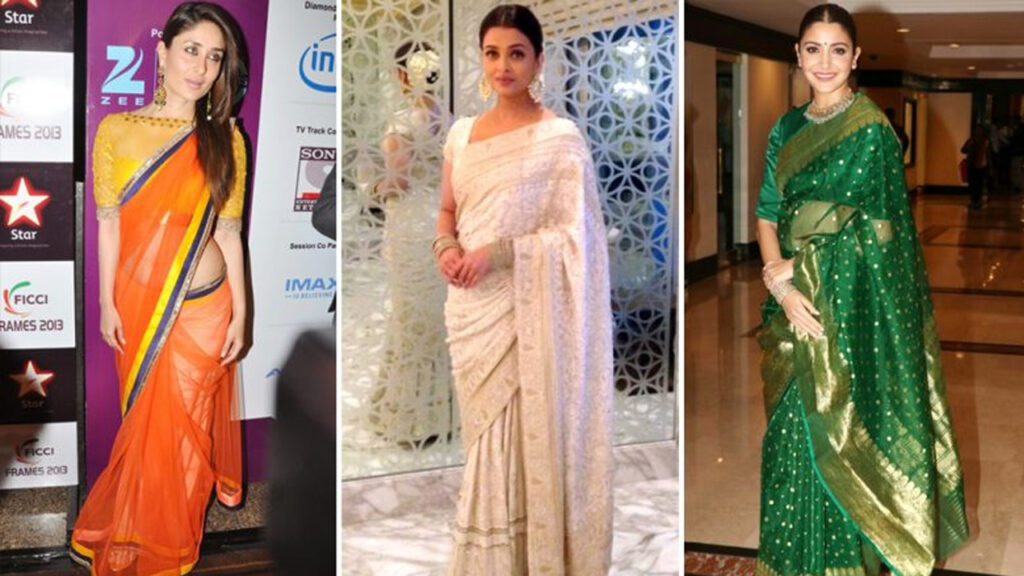 Aishwarya Rai Bachchan, Anushka Sharma, Kareena Kapoor: These Bollywood stars love to wear saree