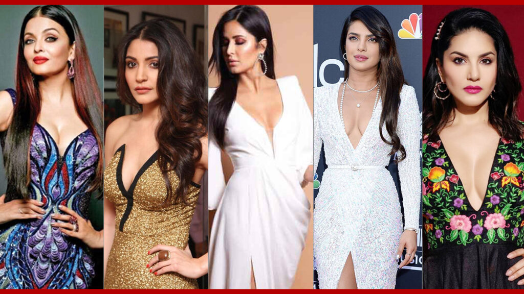 Aishwarya Rai Bachchan, Anushka Sharma, Katrina Kaif, Priyanka Chopra, Sunny Leone: 5 Trendy V-Neck Dress Design Ideas From Your Favourite Celebrities