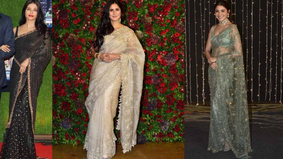 Aishwarya Rai Bachchan, Katrina Kaif, Anushka Sharma: How to Get A Perfect Look With Party Wear Sarees? 1