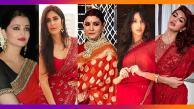 Aishwarya Rai Bachchan, Katrina Kaif, Anushka Sharma, Nora Fatehi, Jacqueline Fernandez: Bollywood Actresses Who Stole Heart In Red Saree