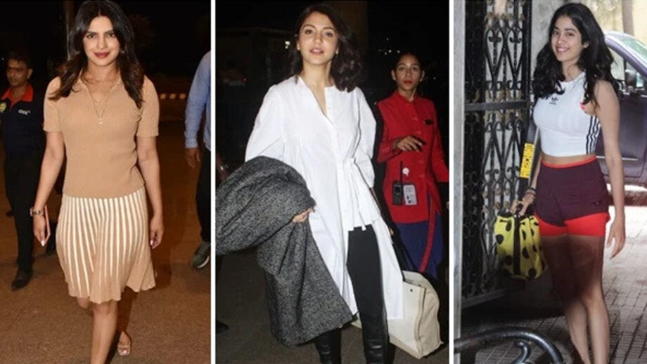 Anushka Sharma, Janhvi Kapoor And Priyanka Chopra’s rocker chic look is a total head turner