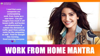 Anushka Sharma proposes ‘work from home’ mantra for countrymen: Read More