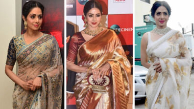 Bollywood Legendary Queen Sridevi’s epic saree collection which you must surely check out