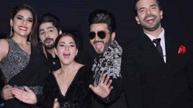 Dheeraj Dhoopar, Shraddha Arya and team Kundali Bhagya ROCK in black