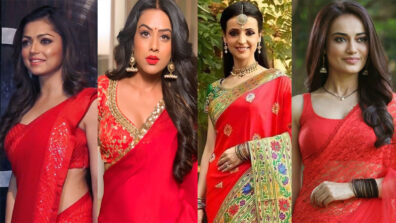 Drashti Dhami, Nia Sharma, Sanaya Irani, Surbhi Jyoti: TV Actresses Who Stole Heart In Red Saree