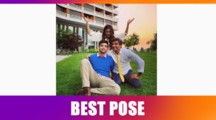 Erica Fernandes with her TWO MEN from Kasautii Zindagii Kay strikes the BEST POSE