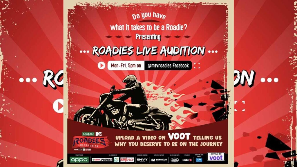 Get ready to audition for Roadies Revolution from your homes!