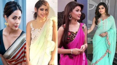 Hina Khan, Niti Taylor, Sriti Jha, Drashti Dhami: These Celebs Inspire Us To Wear Sarees With Simple Earrings 