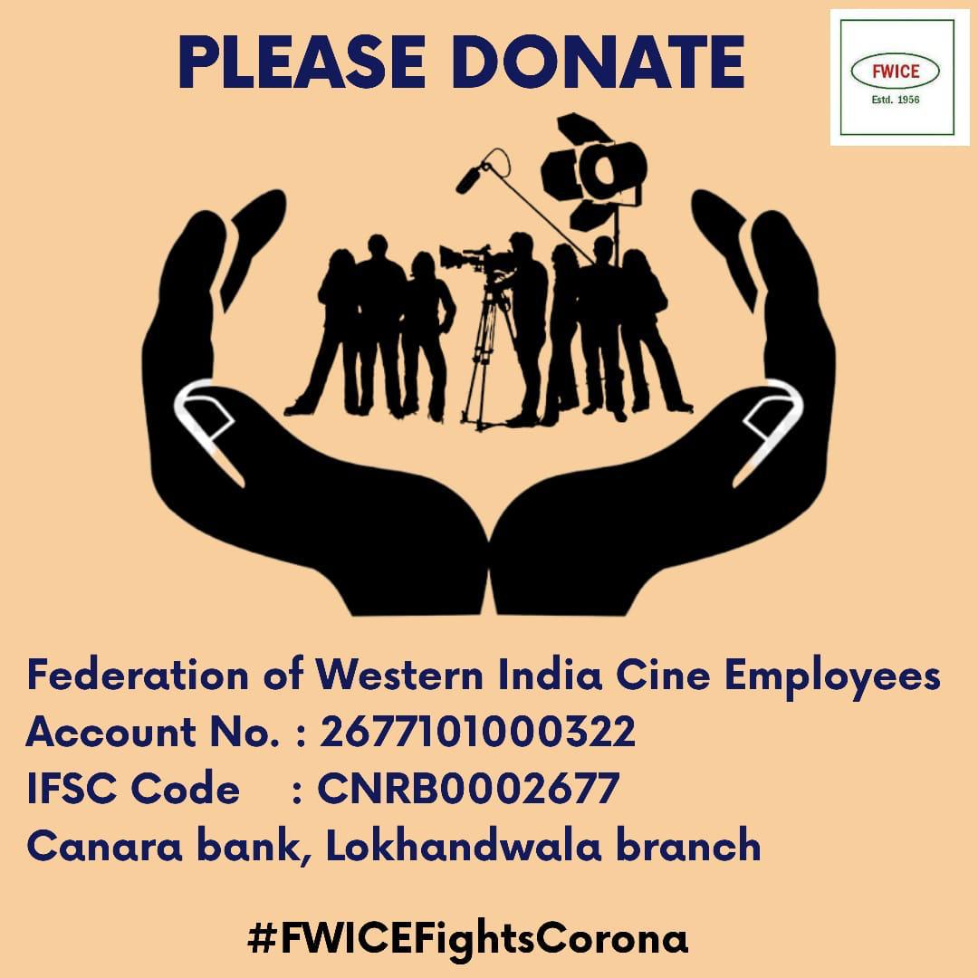 Initiative by Sakett Saawhney and Chloe Ferns with Ashoke Pandit of FWICE to help industry’s daily wage earners