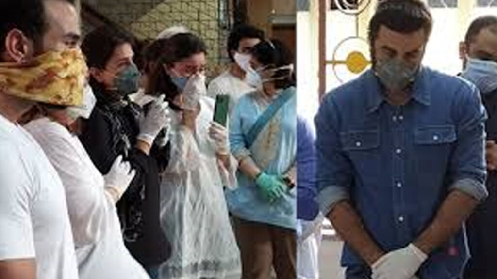 Inside Photos: Ranbir Kapoor, Alia Bhatt, Saif Ali Khan, Kareena Kapoor Khan, Abhishek Bachchan, Neetu Singh sad and emotional at Rishi Kapoor's last rites 6