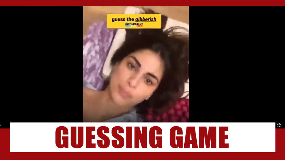 It’s gibberish for Kundali Bhagya fame Shraddha Arya as she plays a ‘guessing game’