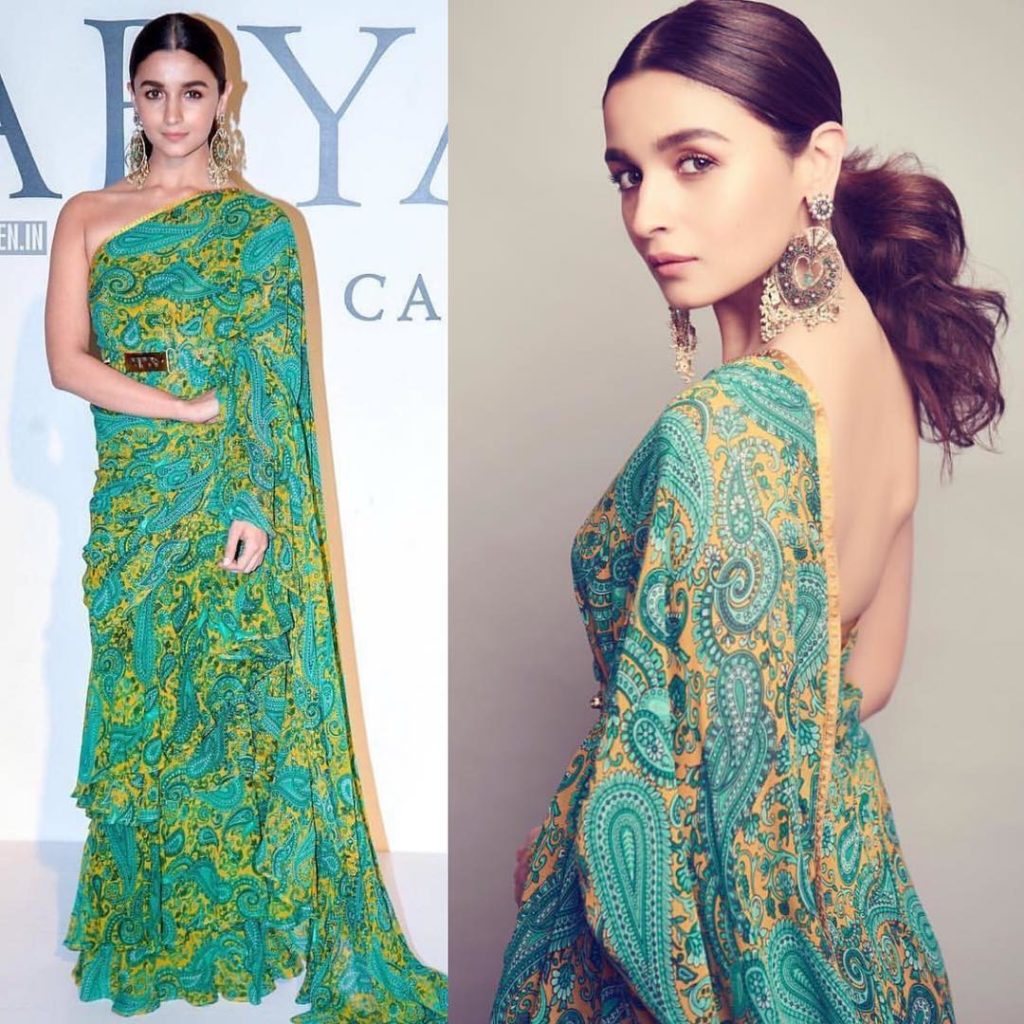 Jacqueline Fernandez, Shilpa Shetty and Alia Bhatt’s ruffle saree look is jaw-dropping gorgeous! - 0