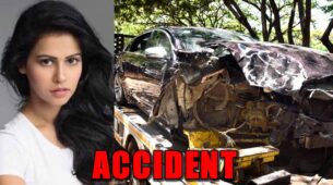 Kannada actress Sharmiela meets with a car accident