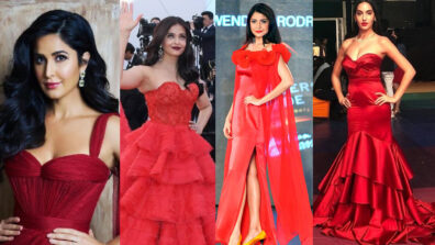 Katrina Kaif, Aishwarya Rai Bachchan, Anushka Sharma And Nora Fatehi Look Radiant In Red Outfit!