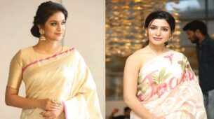 Keerthy Suresh and Samantha Akkineni’s simple yet striking saree look!