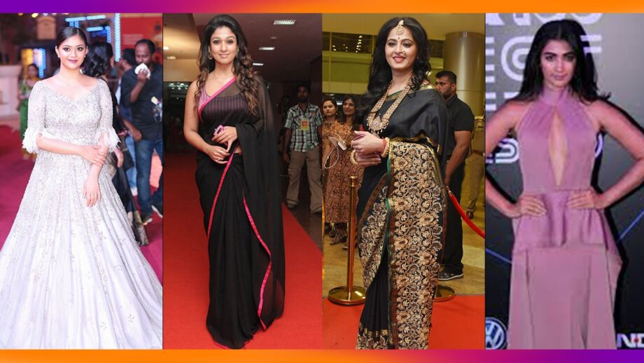 Keerthy Suresh, Nayanthara, Anushka Shetty, Pooja Hegde: Tollywood celebrities slayed the red carpet looks