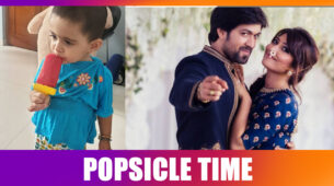 KGF star Yash and Radhika’s child Ayra relishes her popsicle